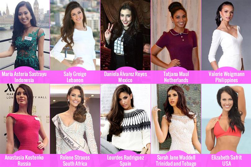 Miss World 2014 Top 20 Favourites